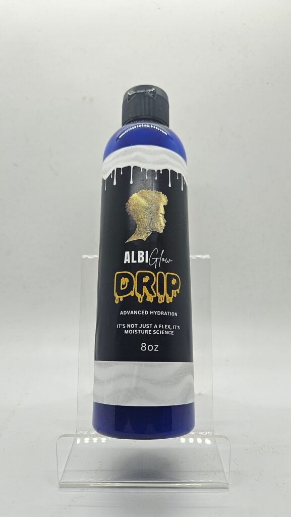 Albiglow bottle label